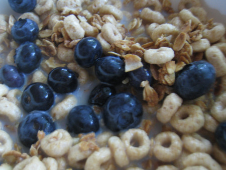 Cereal-blueberries