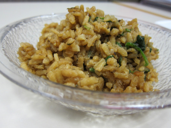 11.19 spinach risotto