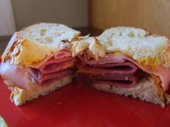 11.22 salami sandwich