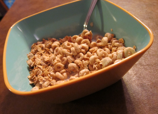 12.8 Cheerios with granola